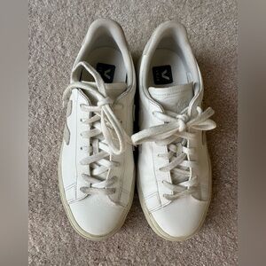 Veja Campo Sneakers in White and Cream